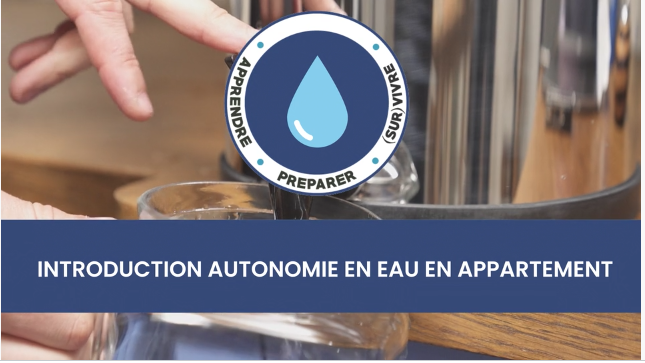 Introduction autonomie en eau en appartement